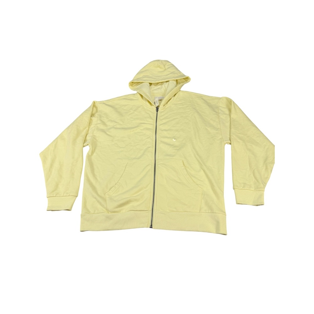 Aeropostale Mens‎ Full Zip Hoodie Yellow Fleece Sweatshirt Large NWT MSRP $59
